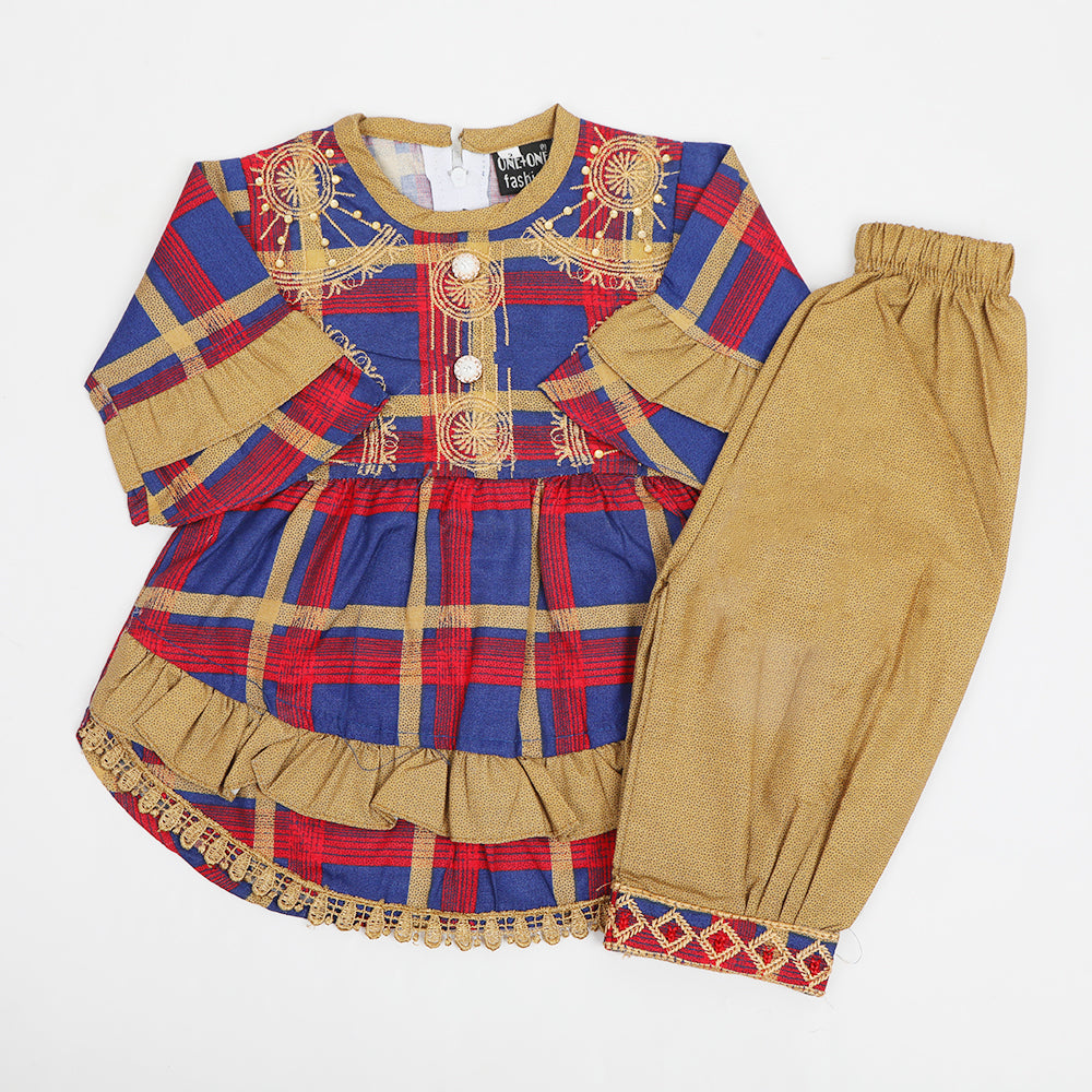 Newborn Girls Suit - Red, Newborn Girls Shalwar Suits, Chase Value, Chase Value