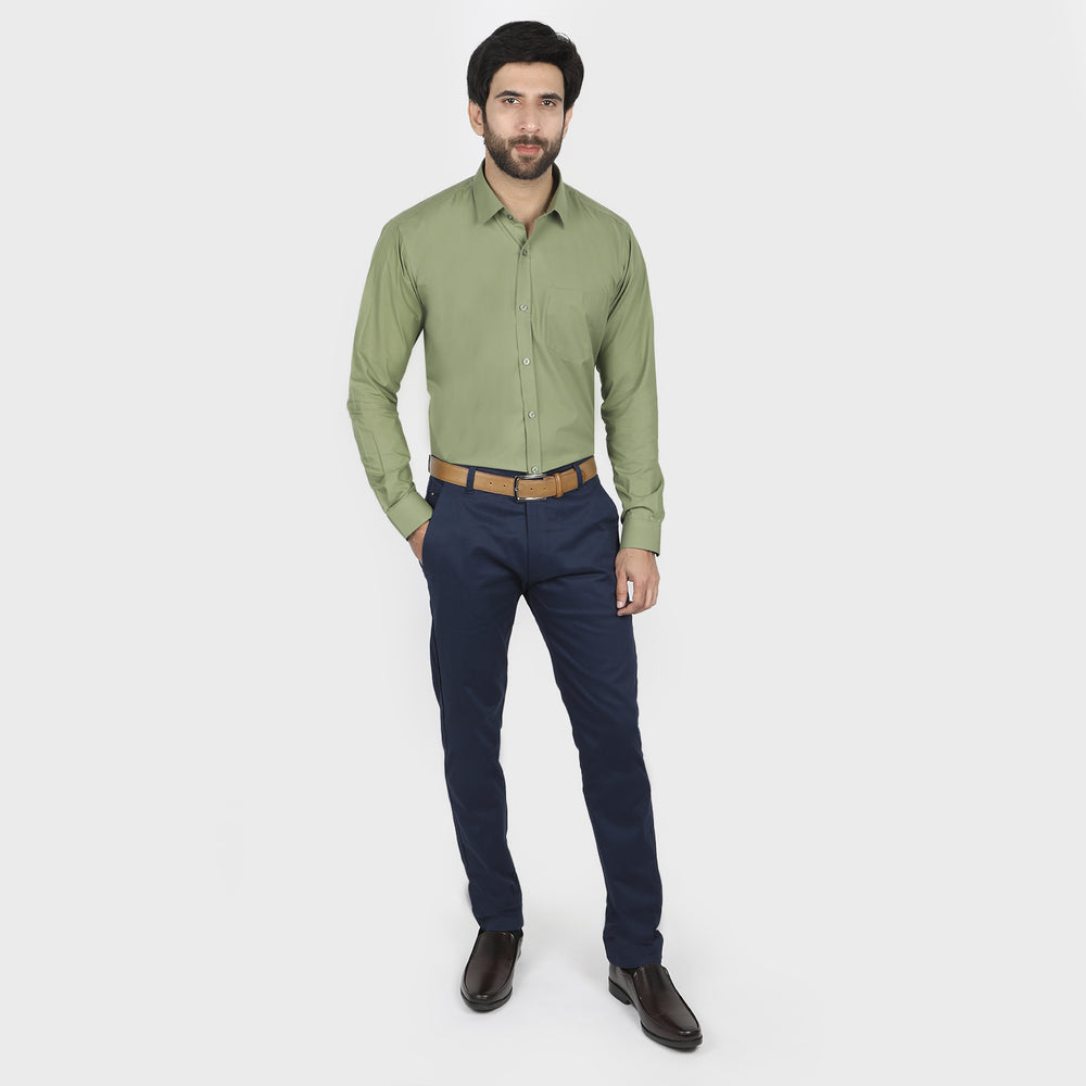 Valuable Men's Formal Shirt - Olive Green, Men's Shirts, Chase Value, Chase Value