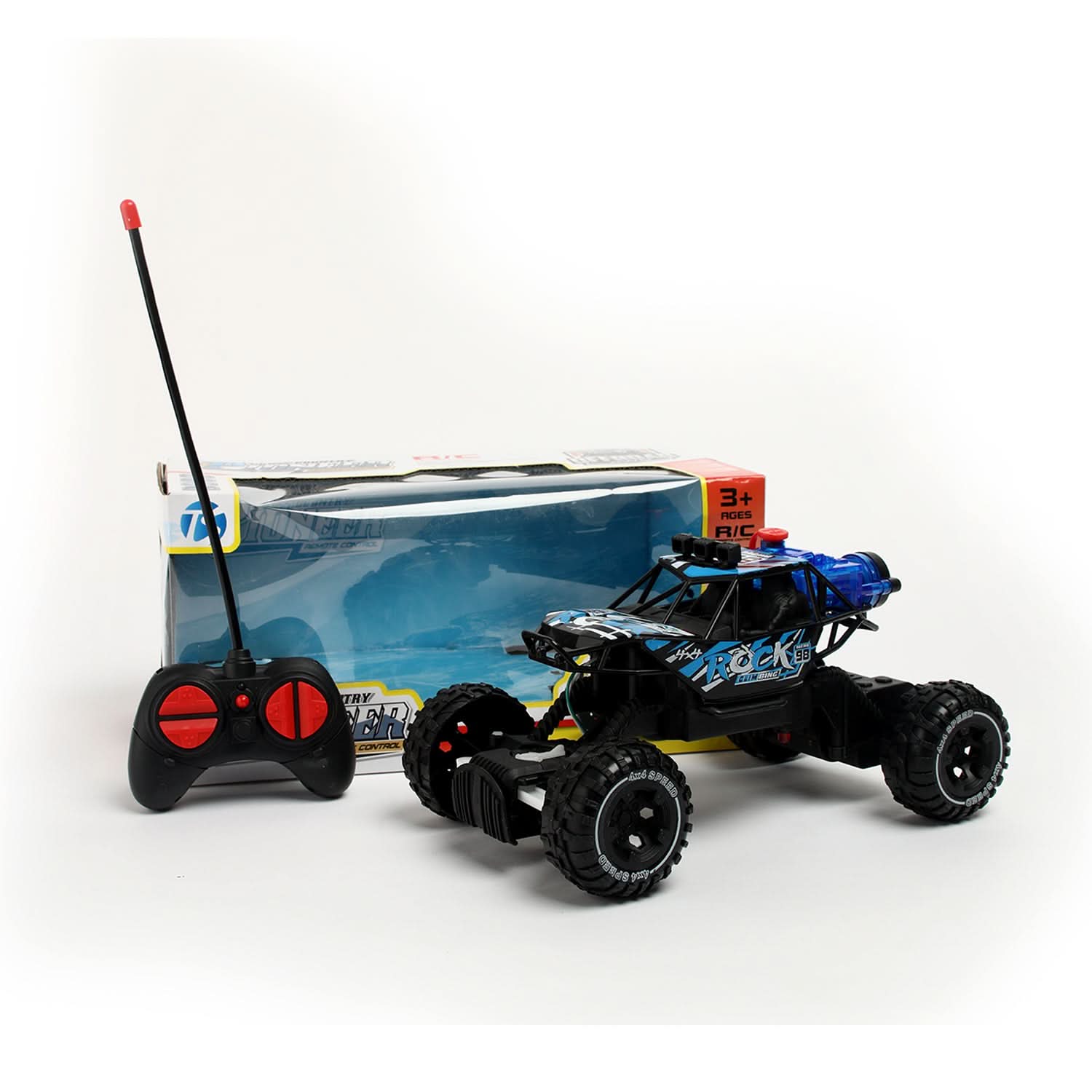 Remote Control Jeep Climbing With Smoke  - Red, Remote Control, Chase Value, Chase Value