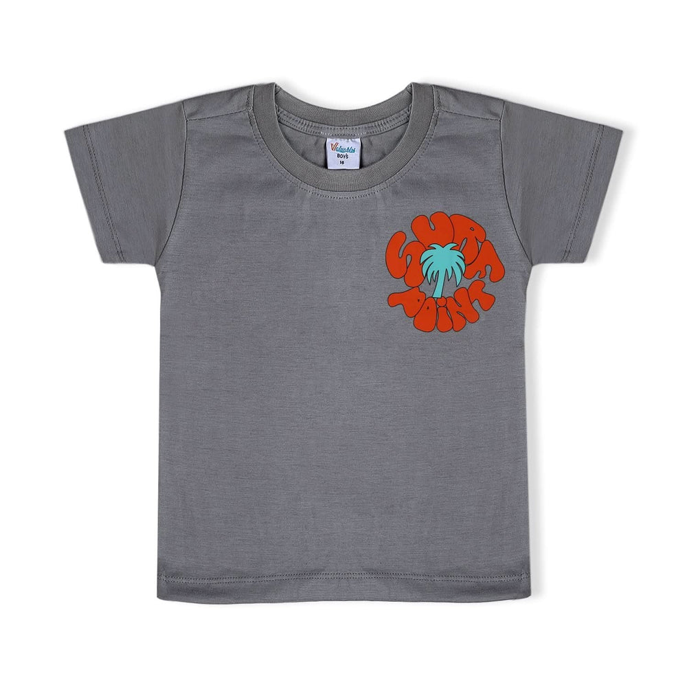 Boys Half Sleeves T-Shirt - Grey, Boys T-Shirts, Chase Value, Chase Value