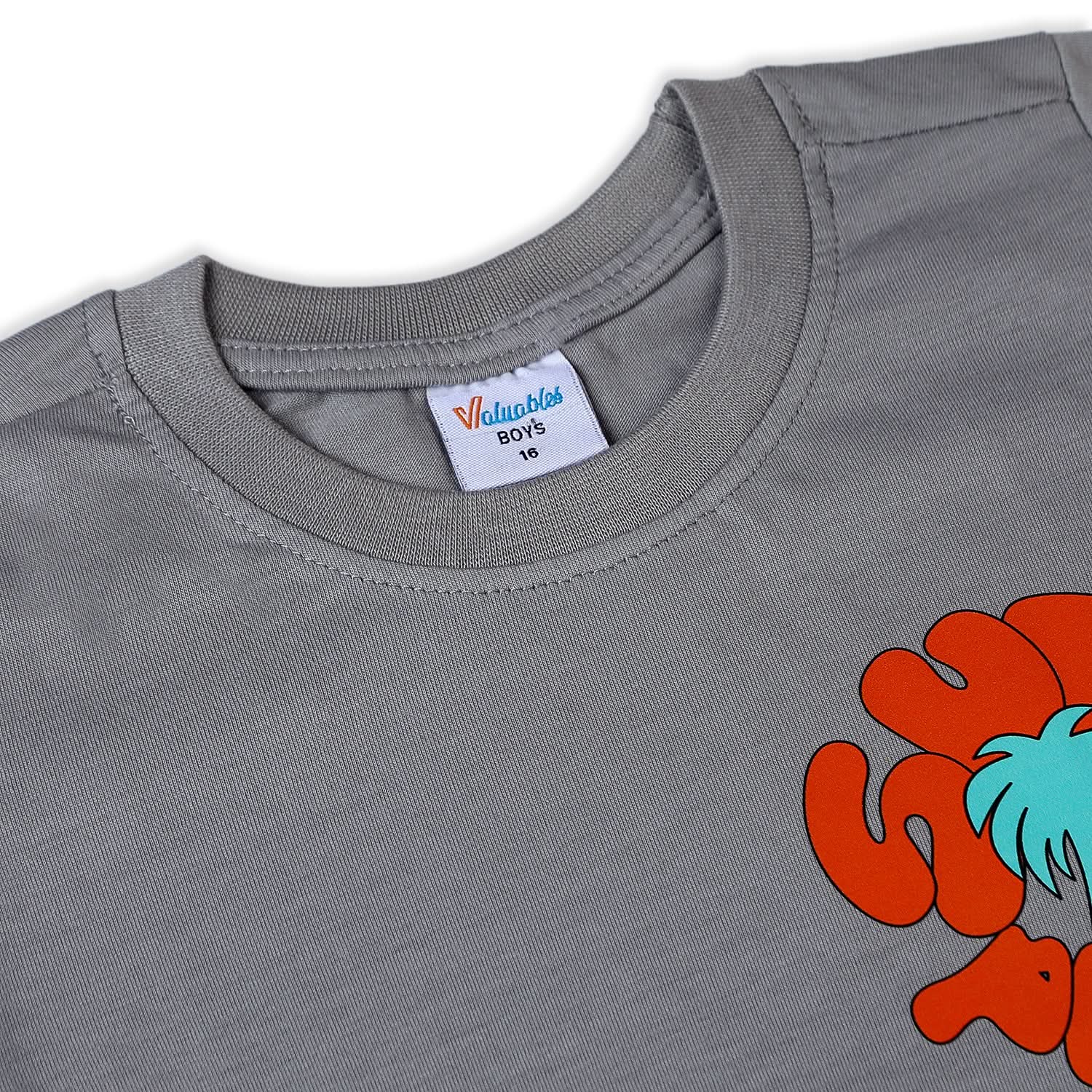 Boys Half Sleeves T-Shirt - Grey, Boys T-Shirts, Chase Value, Chase Value