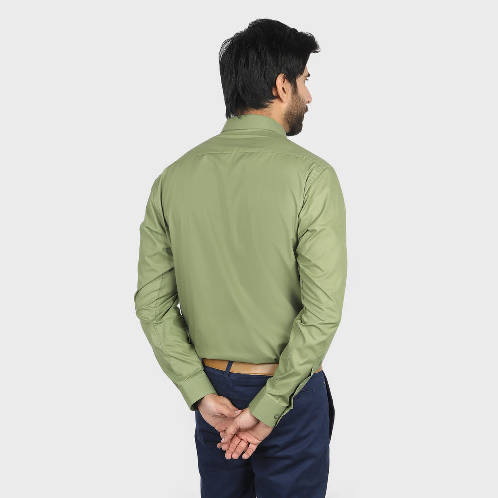 Valuable Men's Formal Shirt - Olive Green, Men's Shirts, Chase Value, Chase Value
