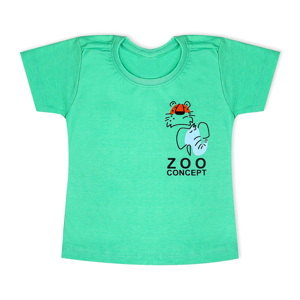 Boys Half Sleeves T-Shirt - Green, Boys T-Shirts, Chase Value, Chase Value
