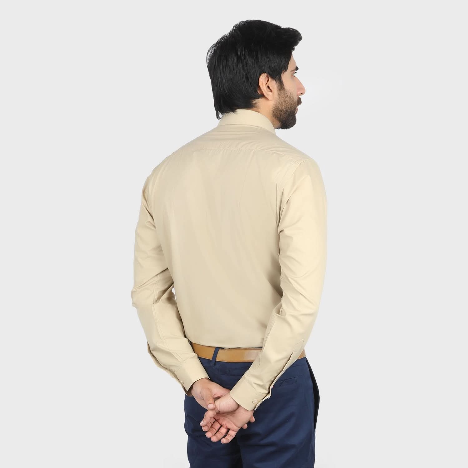 Valuable Men's Formal Shirt - Beige, Men's Shirts, Chase Value, Chase Value
