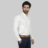 Valuable Men's Formal Plain Shirt - White, Men's Shirts, Chase Value, Chase Value