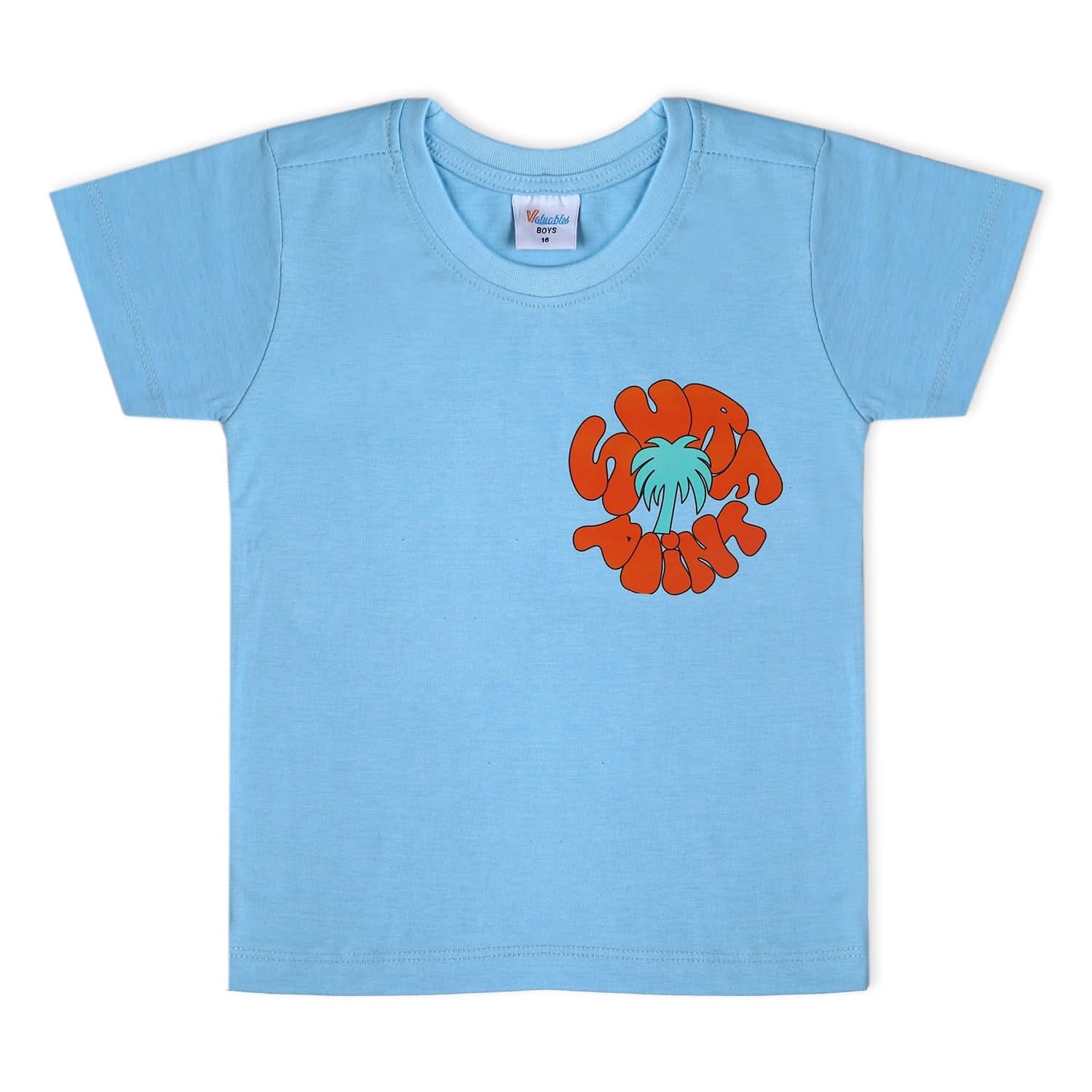 Boys Half Sleeves T-Shirt - Blue, Boys T-Shirts, Chase Value, Chase Value