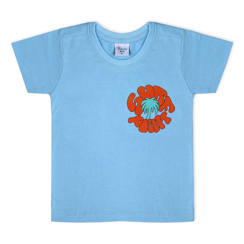 Boys Half Sleeves T-Shirt - Blue, Boys T-Shirts, Chase Value, Chase Value