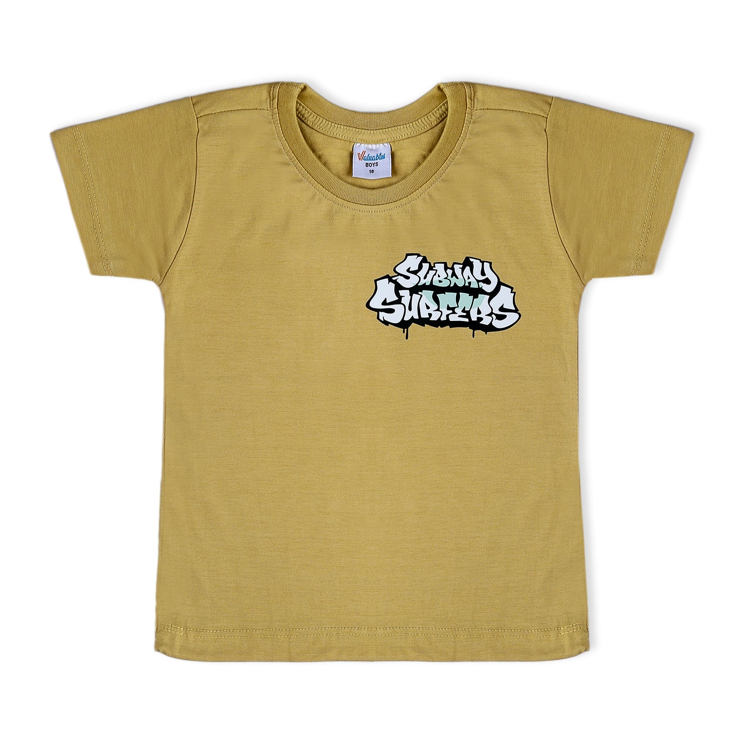 Boys Half Sleeves T-Shirt - Khaki, Boys T-Shirts, Chase Value, Chase Value