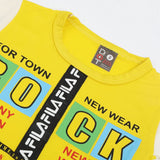 Newborn Boys Half Sleeves Suit - Yellow, Newborn Boys Sets & Suits, Chase Value, Chase Value