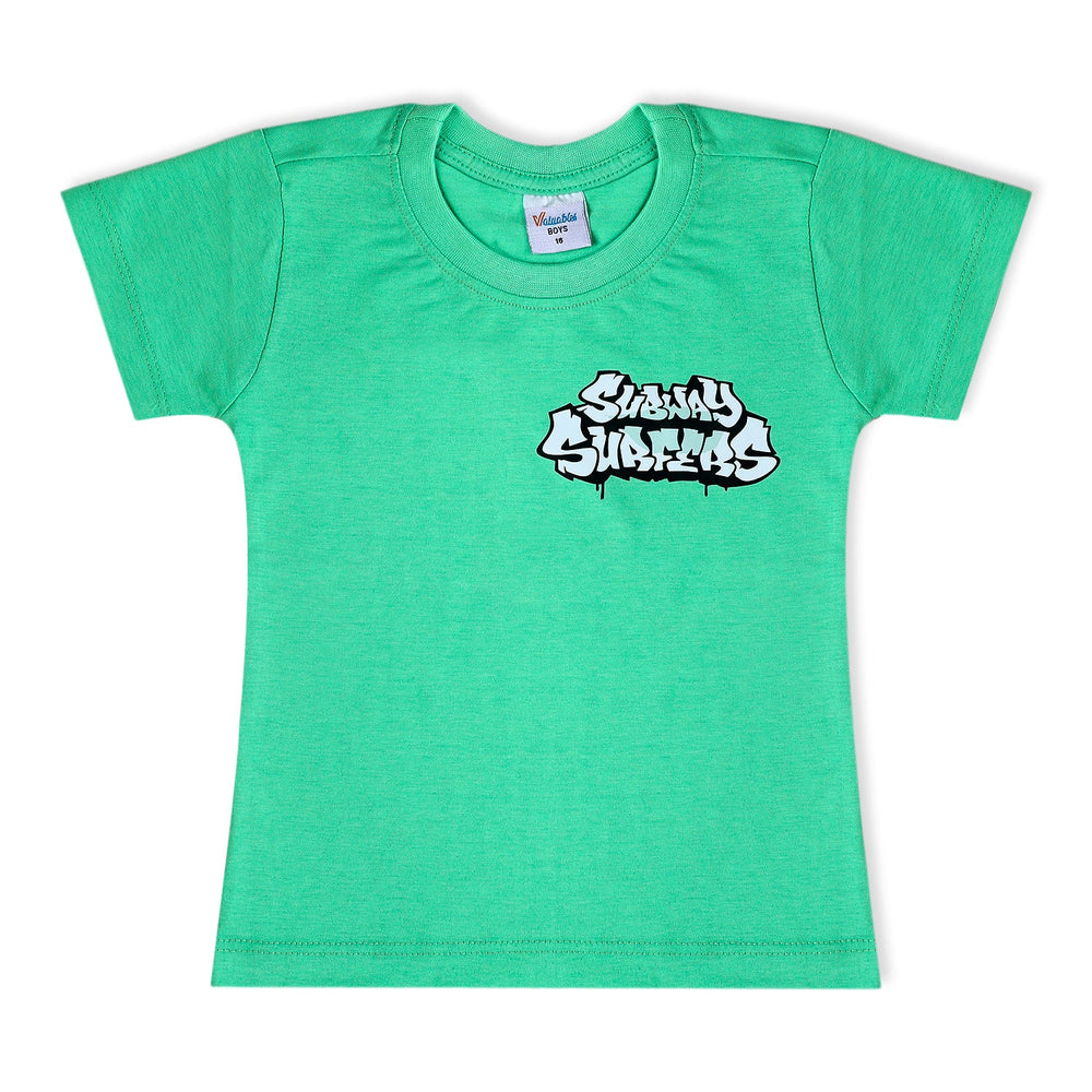 Boys Half Sleeves T-Shirt - Green, Boys T-Shirts, Chase Value, Chase Value