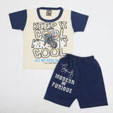 Newborn Boys Half Sleeves Suit - Blue, Newborn Boys Sets & Suits, Chase Value, Chase Value