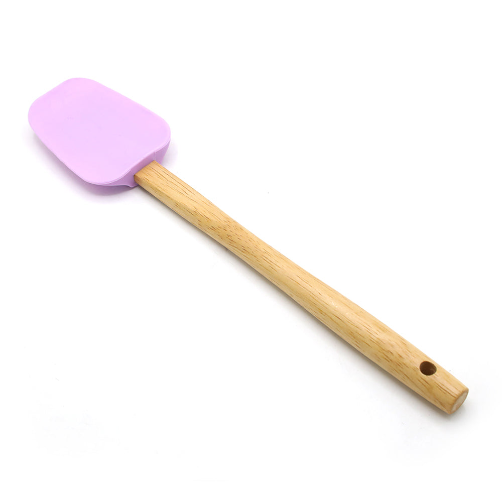 Spatula Wood Heavy - Purple, Kitchen Accessories, Chase Value, Chase Value