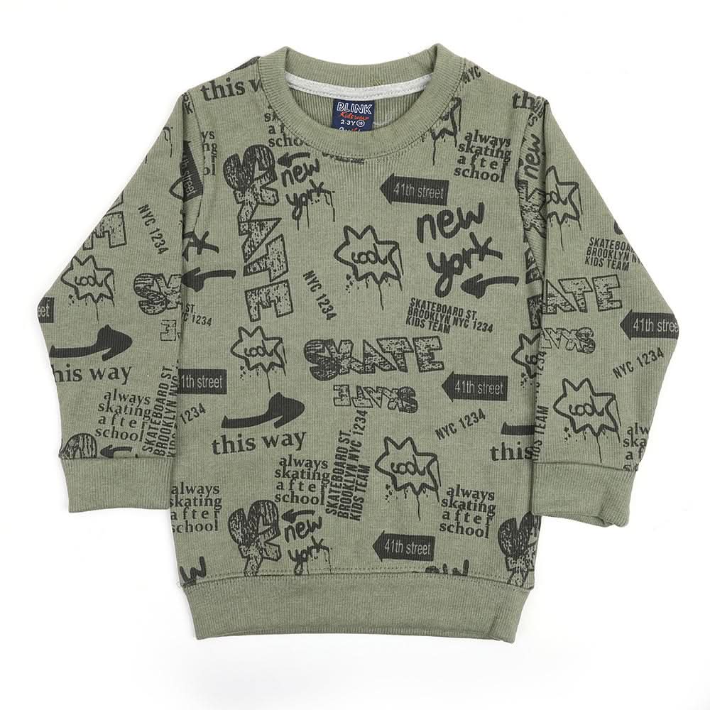 Boys Sweat Shirt - Light Green, Boys Hoodies & Sweat Shirts, Chase Value, Chase Value