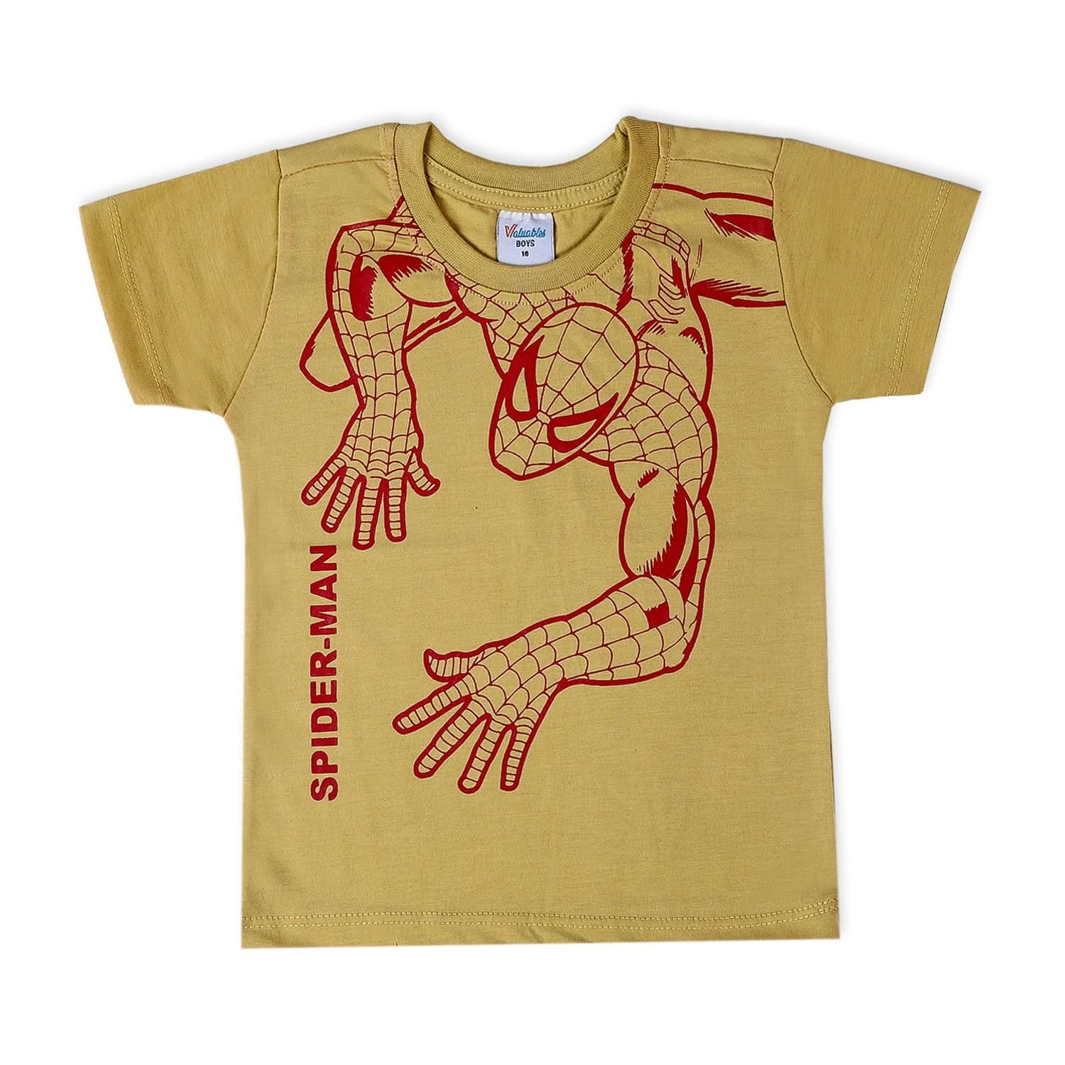Boys Half Sleeves T-Shirt - Khaki, Boys T-Shirts, Chase Value, Chase Value