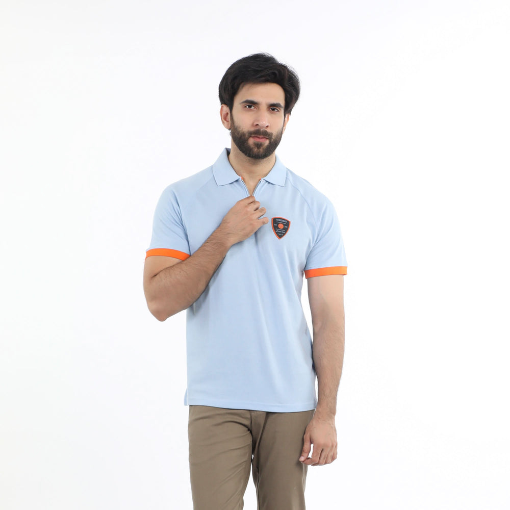 Eminent Men's Half Sleeves Polo T-Shirt - Celestial, Men's T-Shirts & Polos, Eminent, Chase Value