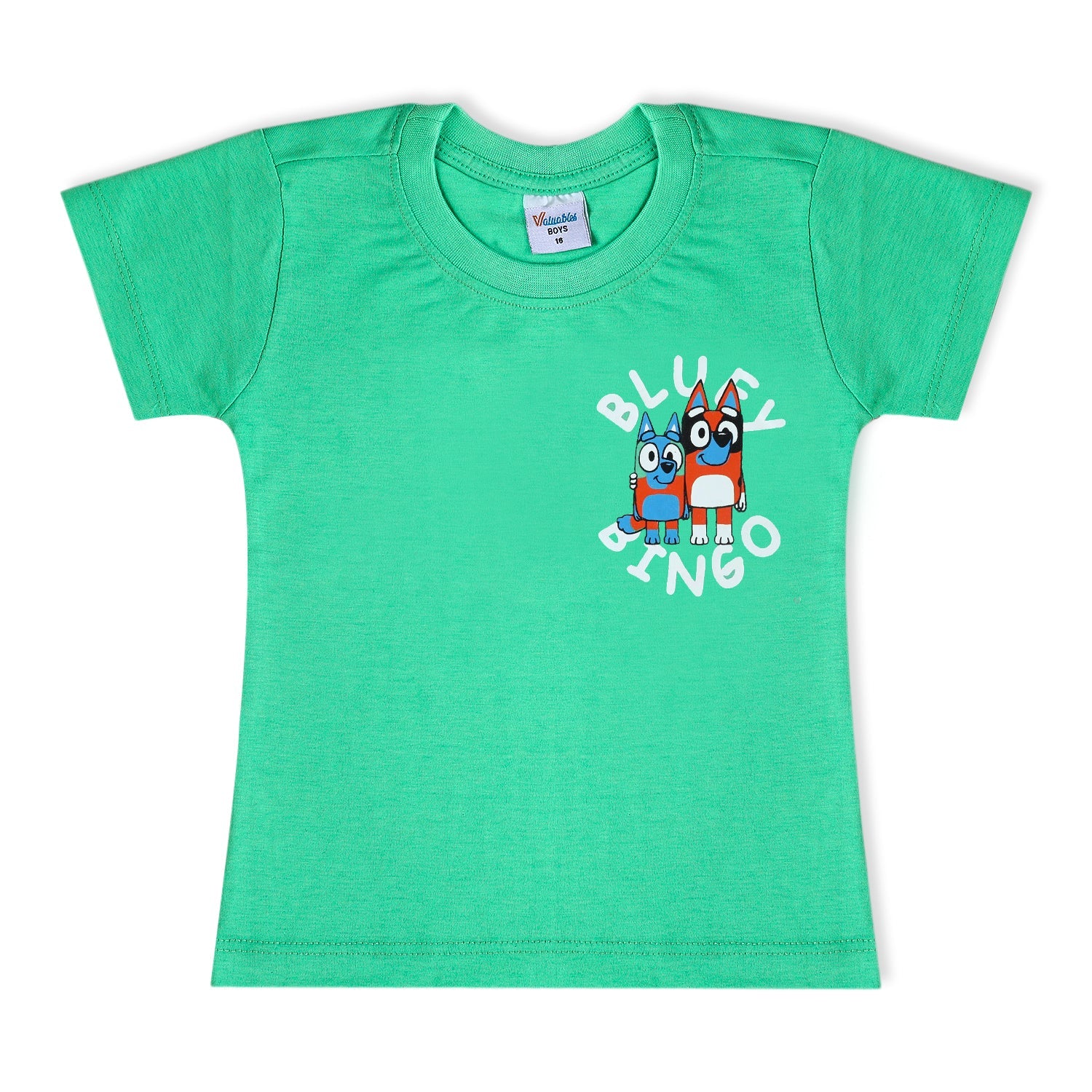 Boys Half Sleeves T-Shirt - Green, Boys T-Shirts, Chase Value, Chase Value