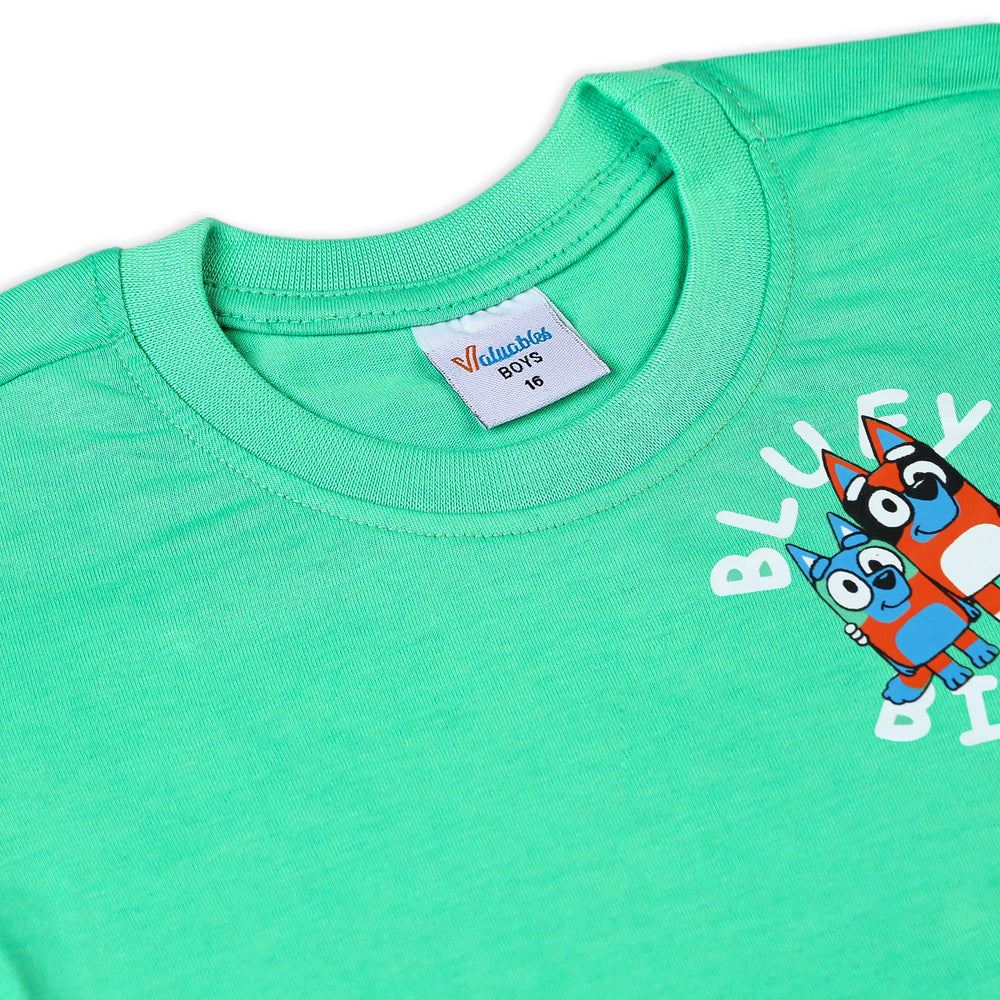 Boys Half Sleeves T-Shirt - Green, Boys T-Shirts, Chase Value, Chase Value