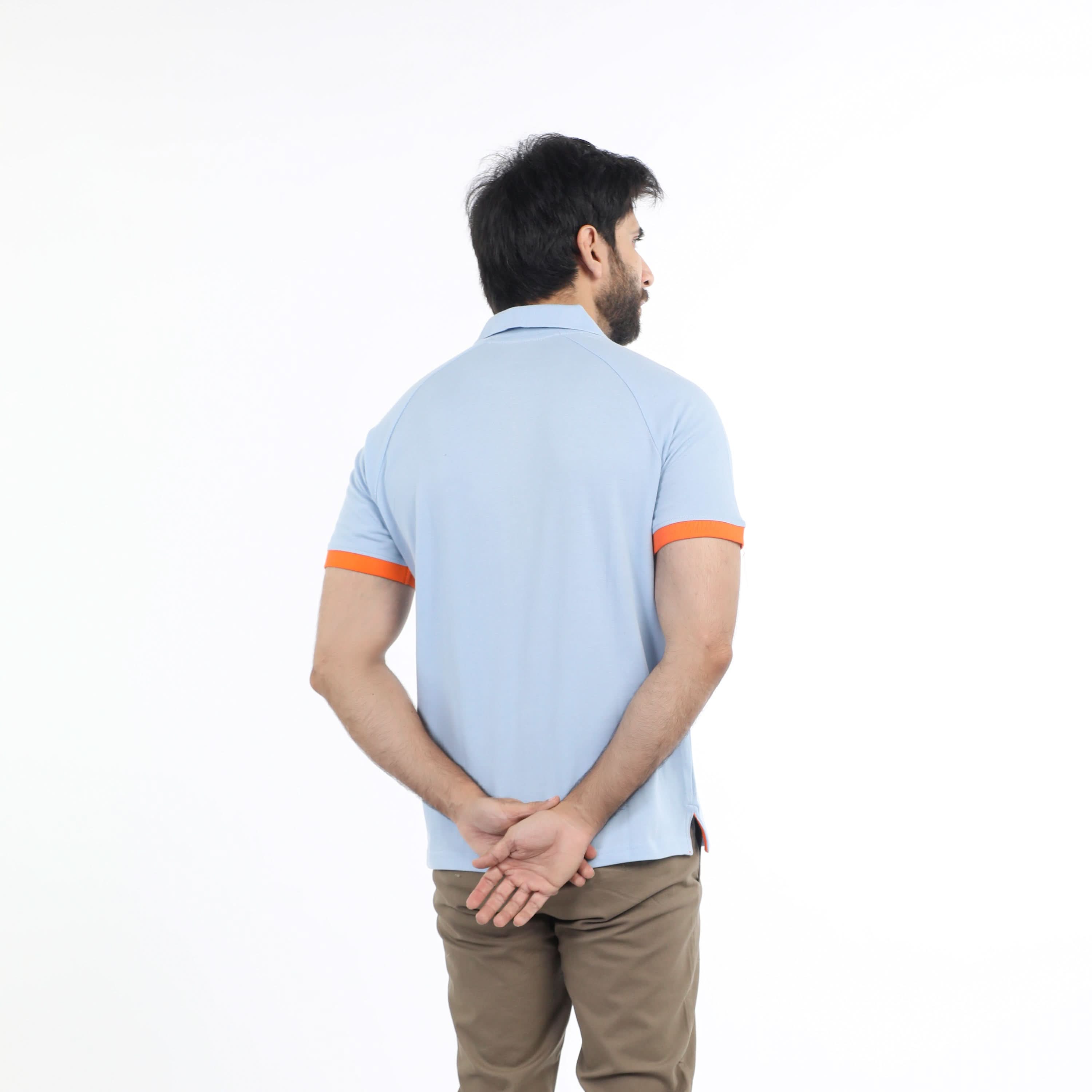 Eminent Men's Half Sleeves Polo T-Shirt - Celestial, Men's T-Shirts & Polos, Eminent, Chase Value