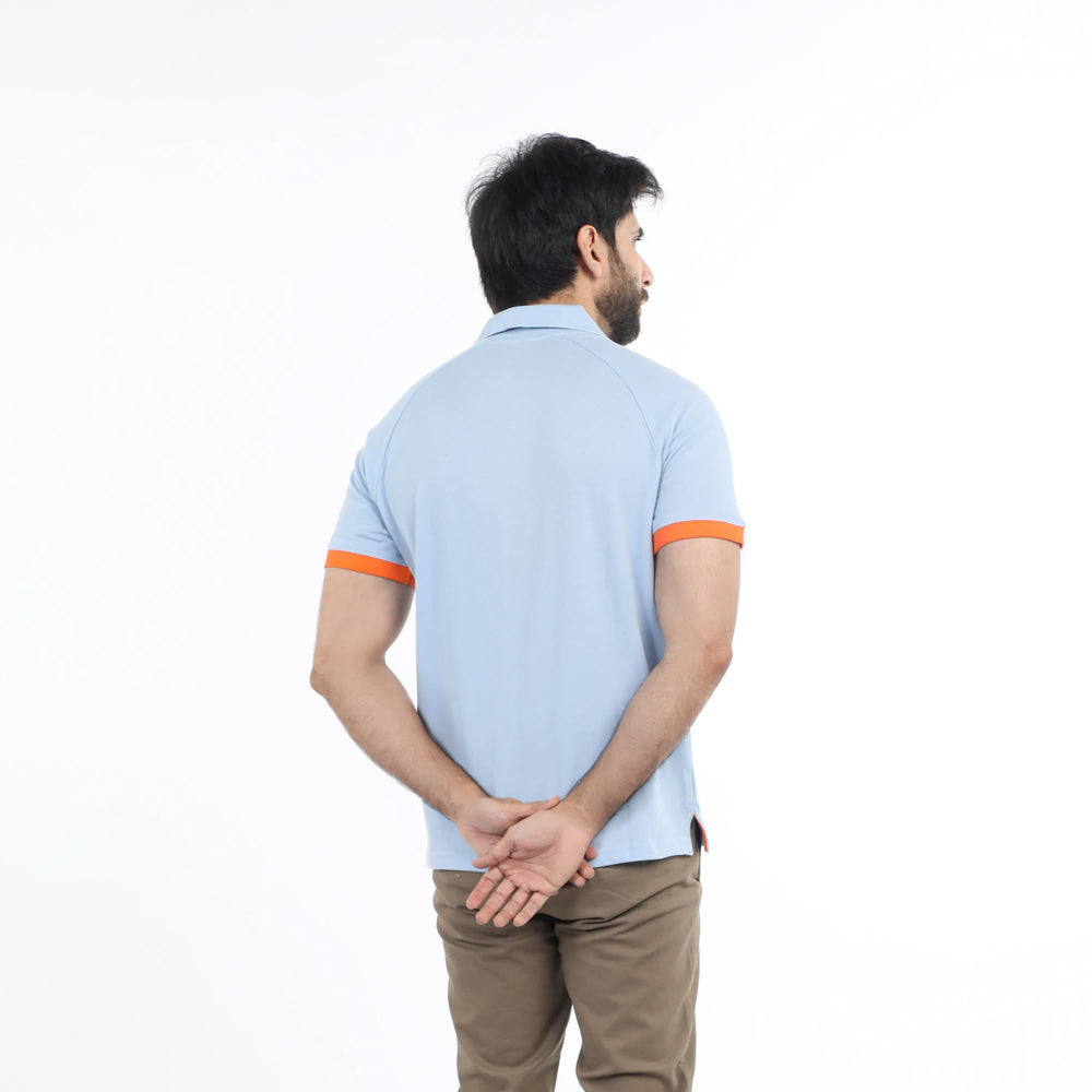 Eminent Men's Half Sleeves Polo T-Shirt - Celestial, Men's T-Shirts & Polos, Eminent, Chase Value