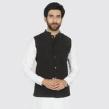 Men's Plain Waistcoat - Black, Men's Waist Coats, Chase Value, Chase Value