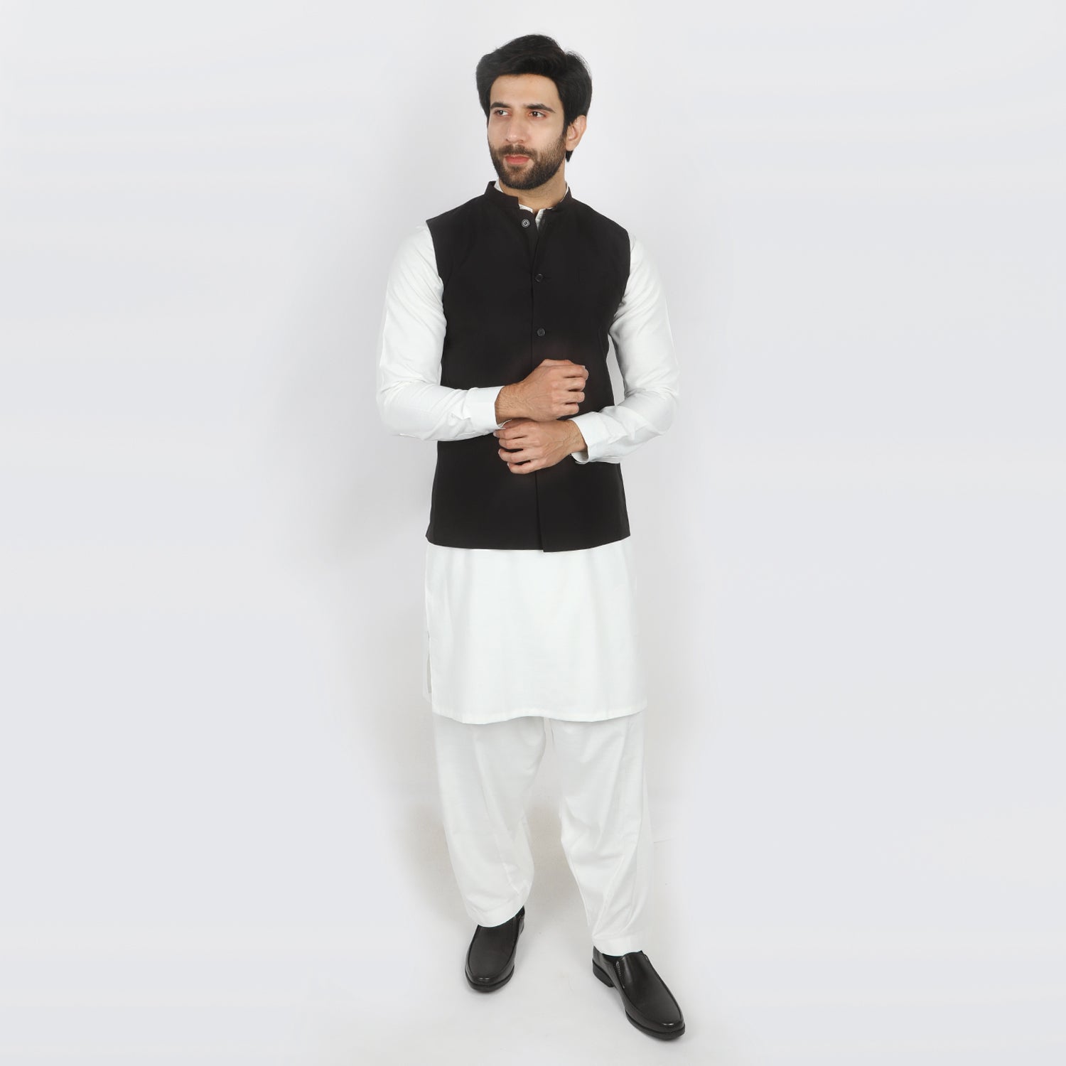 Men's Plain Waistcoat - Black, Men's Waist Coats, Chase Value, Chase Value