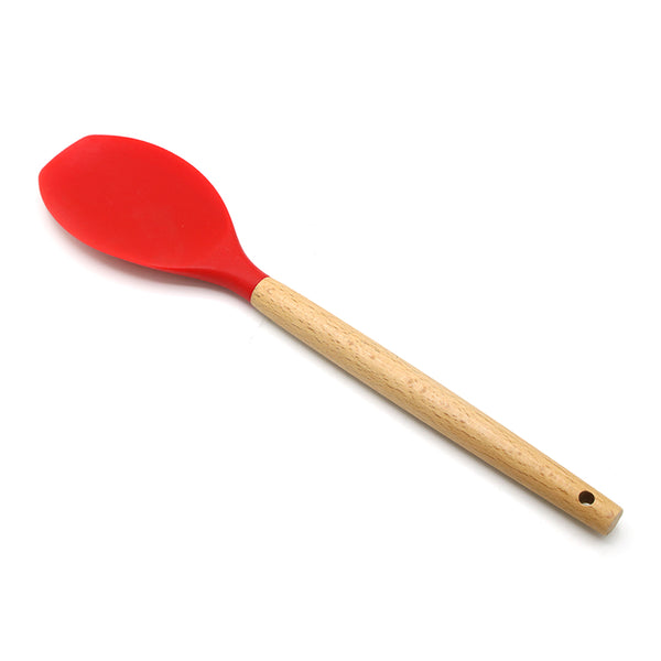 Spetula Wood Handle Spoon - Red