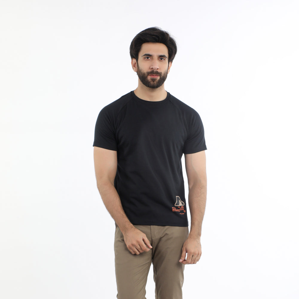 Eminent Men's Half Sleeves T-Shirt - Black, Men's T-Shirts & Polos, Eminent, Chase Value