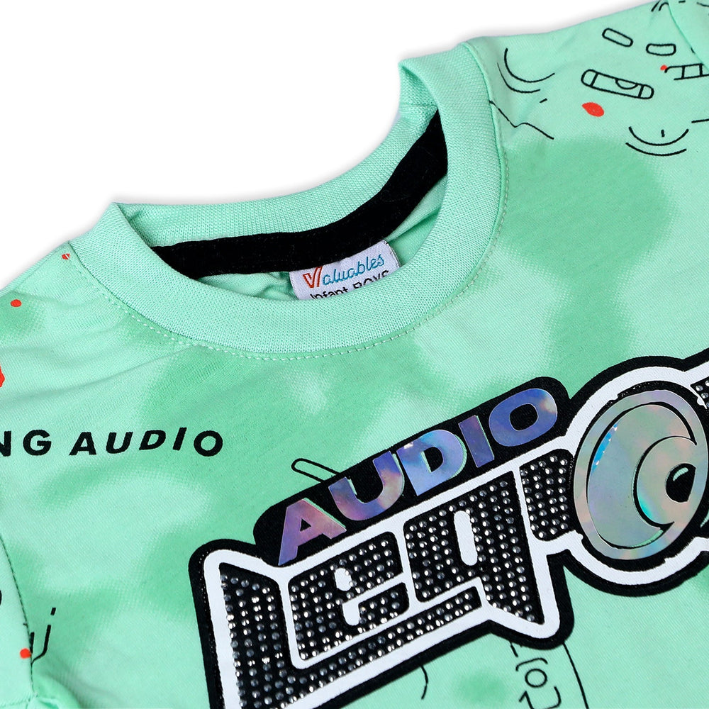 Valuable Newborn Boys Half Sleeves Suit - Light Green, Newborn Boys Sets & Suits, Chase Value, Chase Value