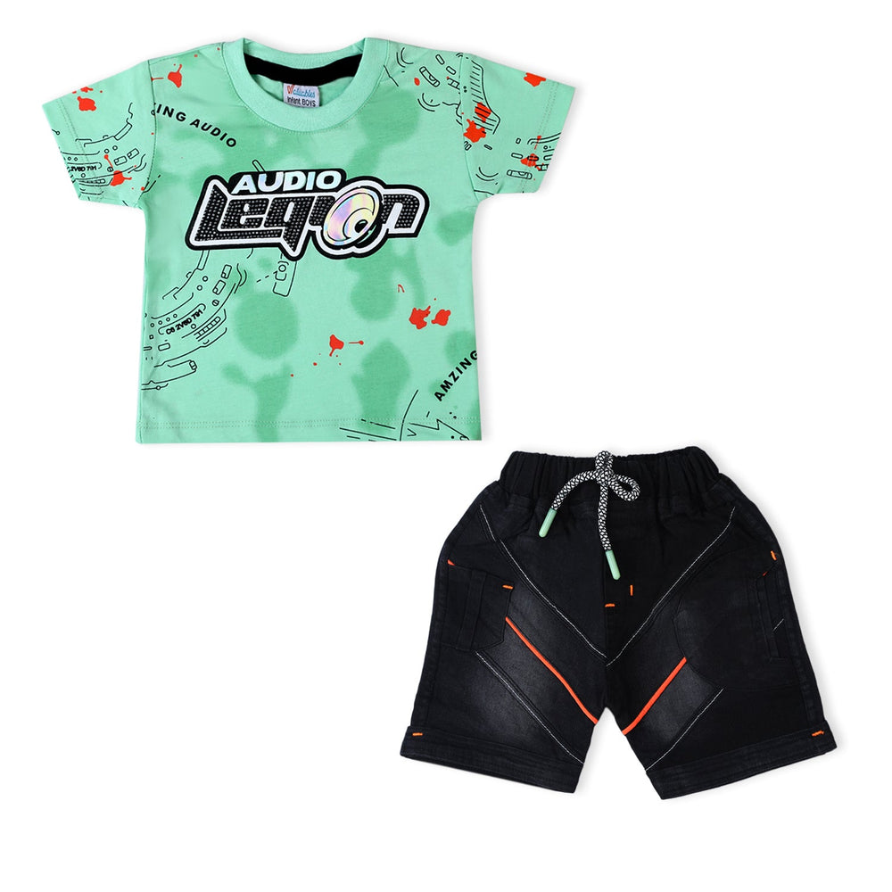 Valuable Newborn Boys Half Sleeves Suit - Light Green, Newborn Boys Sets & Suits, Chase Value, Chase Value