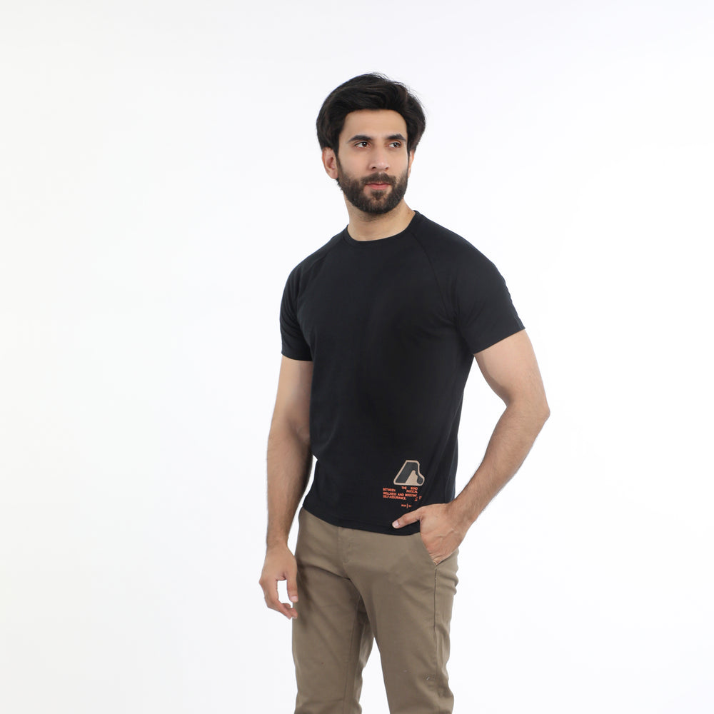 Eminent Men's Half Sleeves T-Shirt - Black, Men's T-Shirts & Polos, Eminent, Chase Value