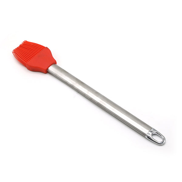 Oil Brush Steel Handle - Red