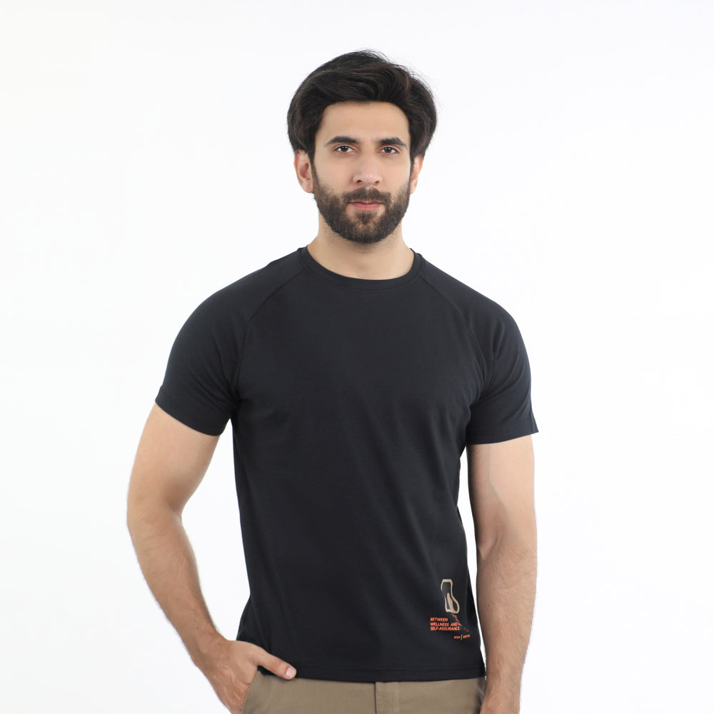 Eminent Men's Half Sleeves T-Shirt - Black, Men's T-Shirts & Polos, Eminent, Chase Value