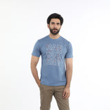 Eminent Men's Half Sleeves Round Neck T-Shirt - Ash Blue, Men's T-Shirts & Polos, Eminent, Chase Value