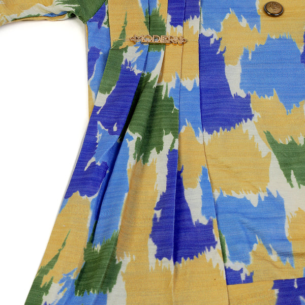 Girls Half Sleeves Pant Suit - Blue