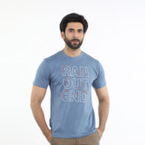 Eminent Men's Half Sleeves Round Neck T-Shirt - Ash Blue, Men's T-Shirts & Polos, Eminent, Chase Value