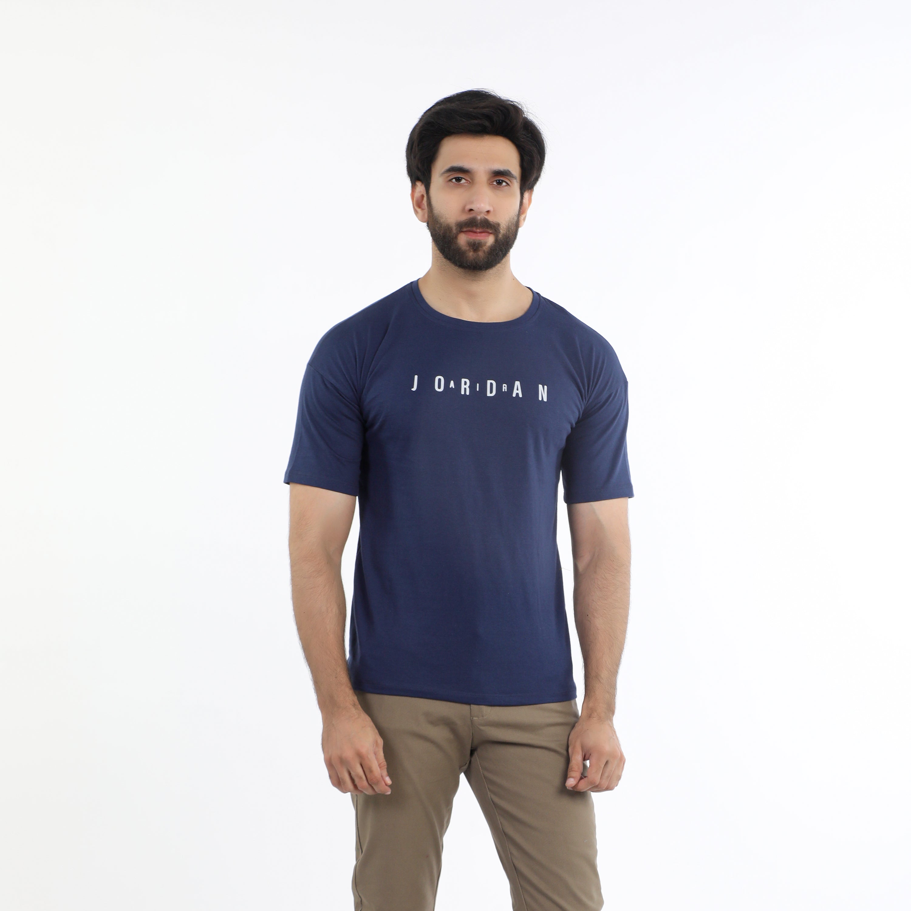 Men's Half Sleeves T-Shirt - Navy Blue, Men's T-Shirts & Polos, Chase Value, Chase Value