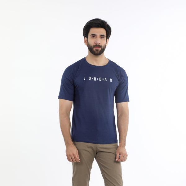 Men's Half Sleeves T-Shirt - Navy Blue