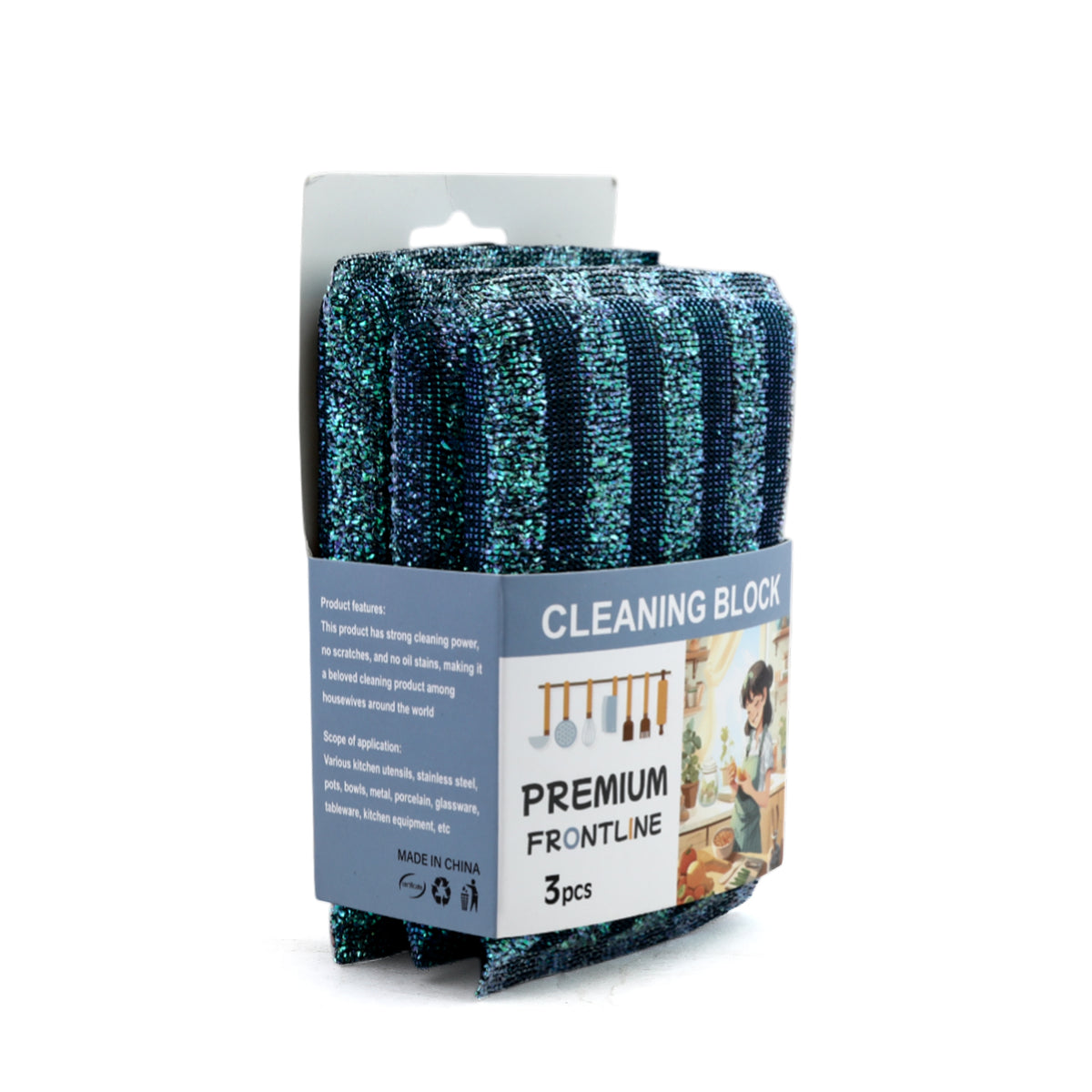 Cleaning Pp Sponge 3 Pcs 5729 I, Washing Accessories, Chase Value, Chase Value