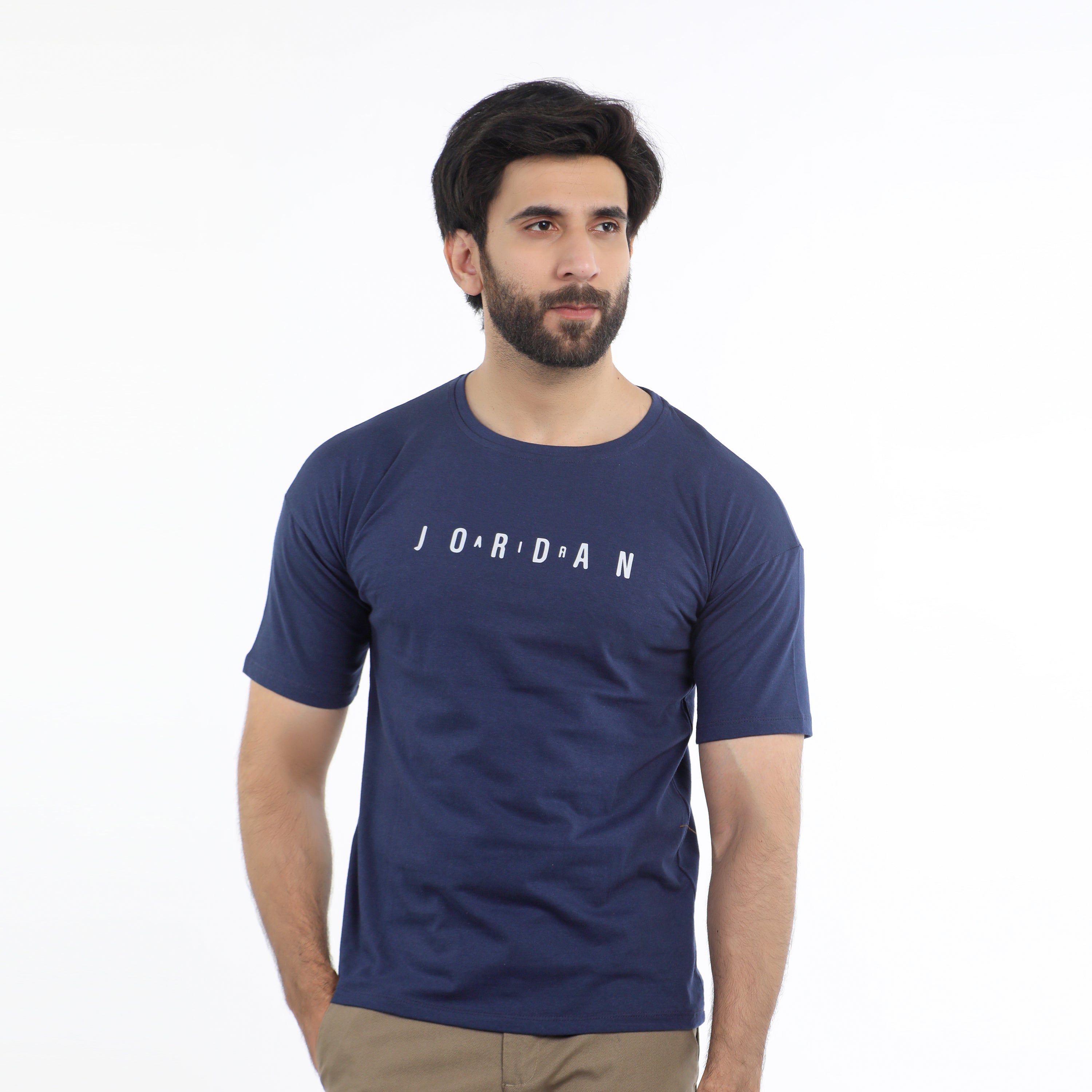 Men's Half Sleeves T-Shirt - Navy Blue, Men's T-Shirts & Polos, Chase Value, Chase Value