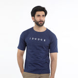 Men's Half Sleeves T-Shirt - Navy Blue, Men's T-Shirts & Polos, Chase Value, Chase Value