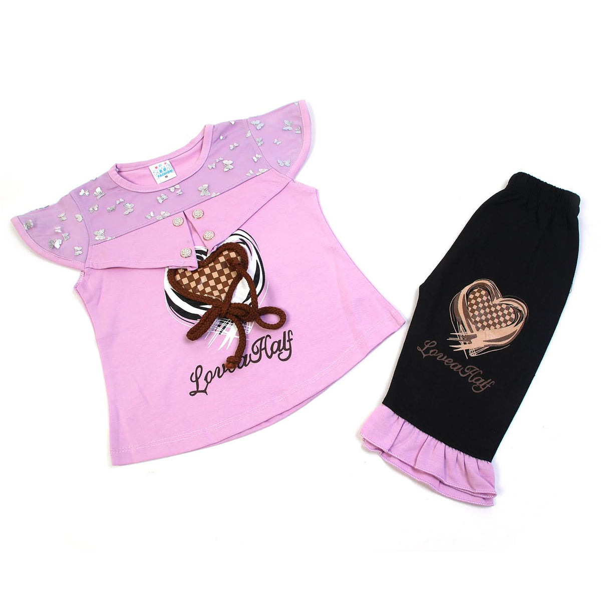 Girls Half Sleeves Suit - Light Purple, Girls Suits, Chase Value, Chase Value