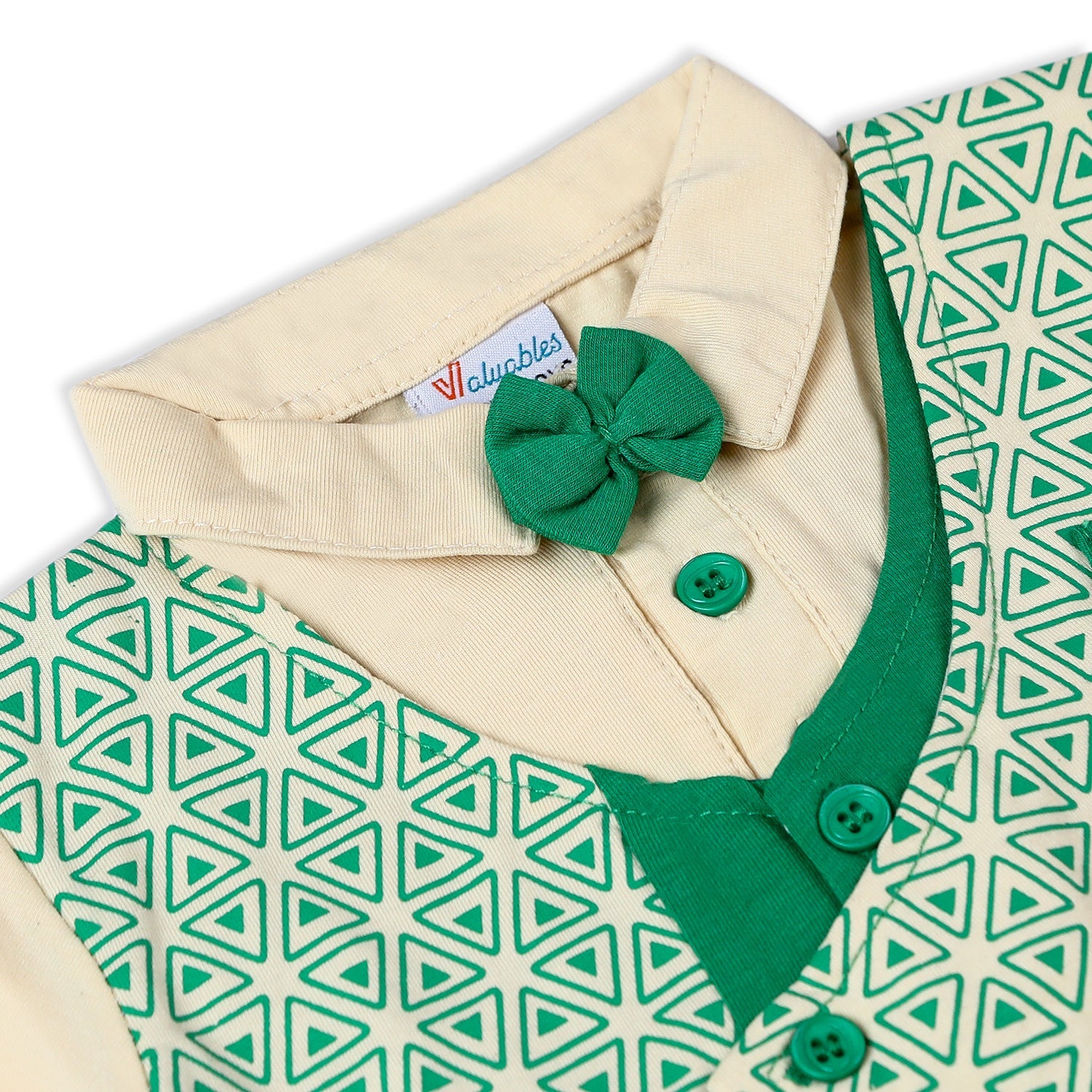Valuable Newborn Boys Half Sleeves Suit - Green, Newborn Boys Sets & Suits, Chase Value, Chase Value