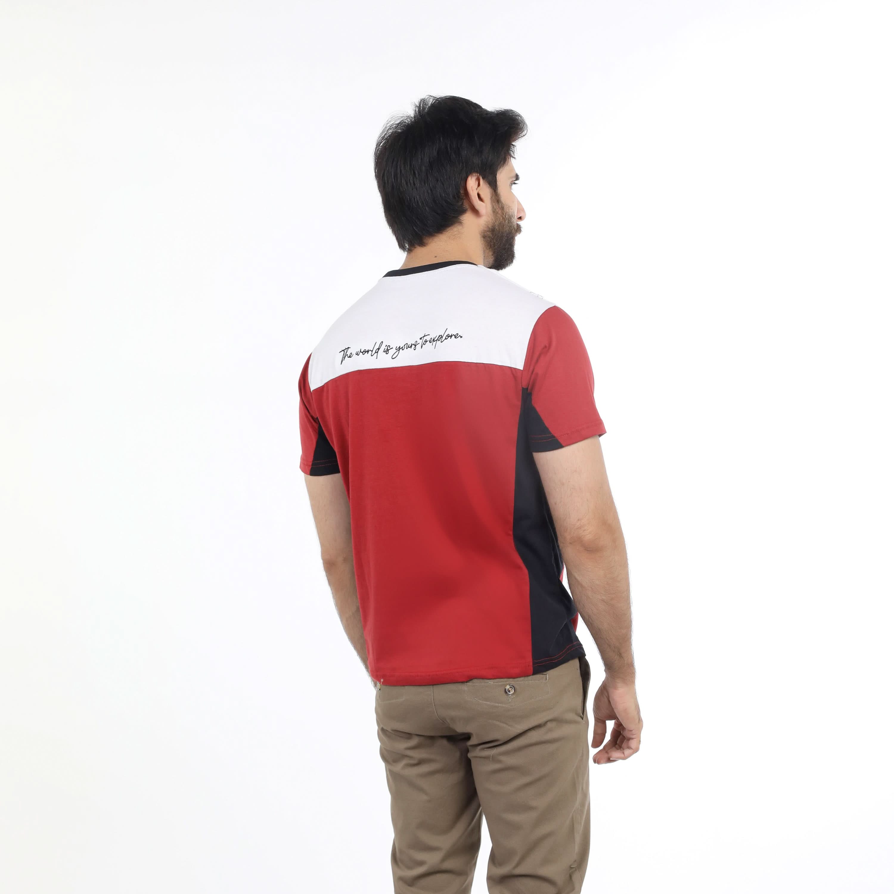 Eminent Men's Round Neck T-Shirt - Red, Men's T-Shirts & Polos, Eminent, Chase Value
