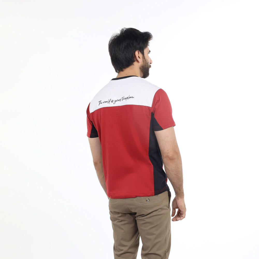 Eminent Men's Round Neck T-Shirt - Red, Men's T-Shirts & Polos, Eminent, Chase Value