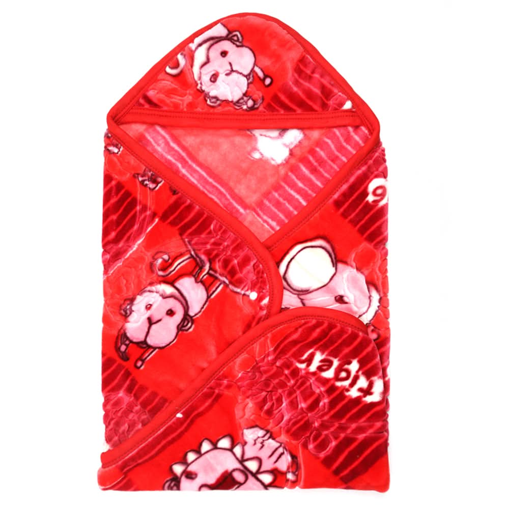 Baby Hoodie Blanket - Red, Kids Blanket, Chase Value, Chase Value