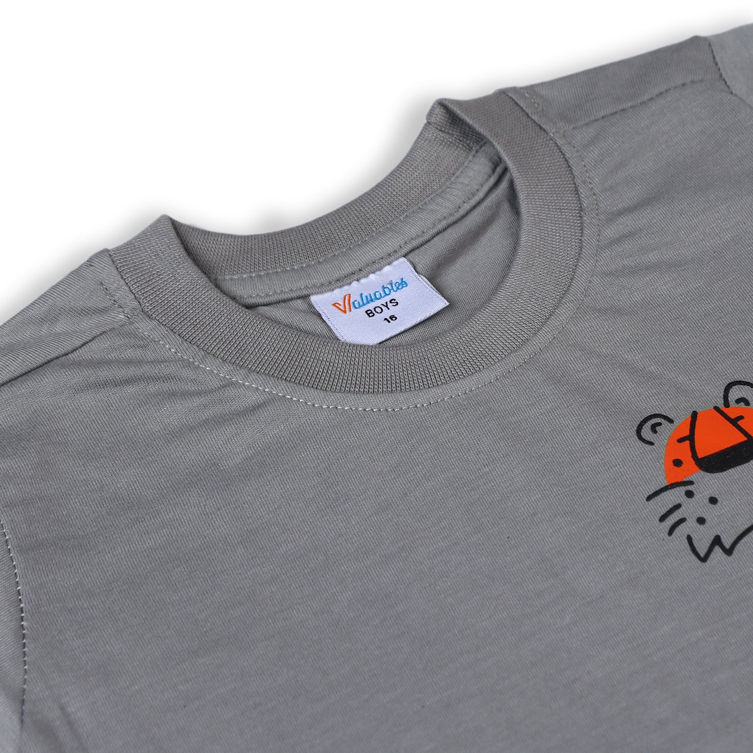 Boys Half Sleeves T-Shirt - Grey, Boys T-Shirts, Chase Value, Chase Value