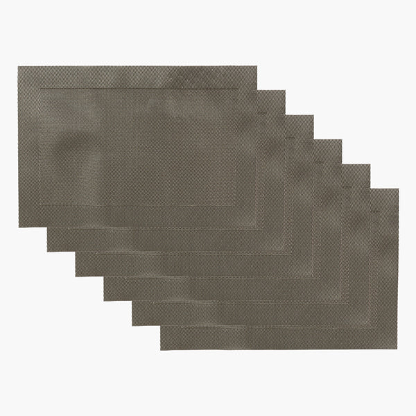 Table Mat Pack of 6 - Steel Green, Mats, Chase Value, Chase Value