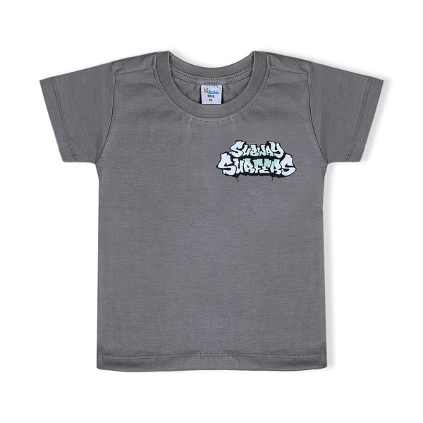 Boys Half Sleeves T-Shirt - Grey