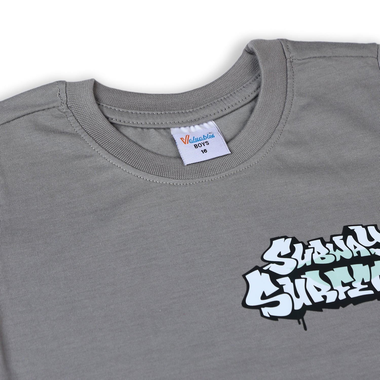 Boys Half Sleeves T-Shirt - Grey, Boys T-Shirts, Chase Value, Chase Value