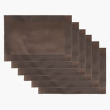 Table Mat Pack of 6 - Brown, Mats, Chase Value, Chase Value